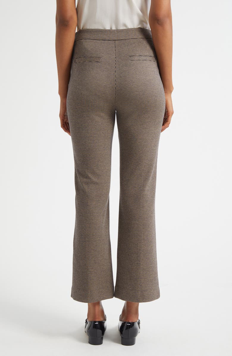 STAUD Knack Houndstooth Check Ankle Pants, Alternate, color, Houndstooth