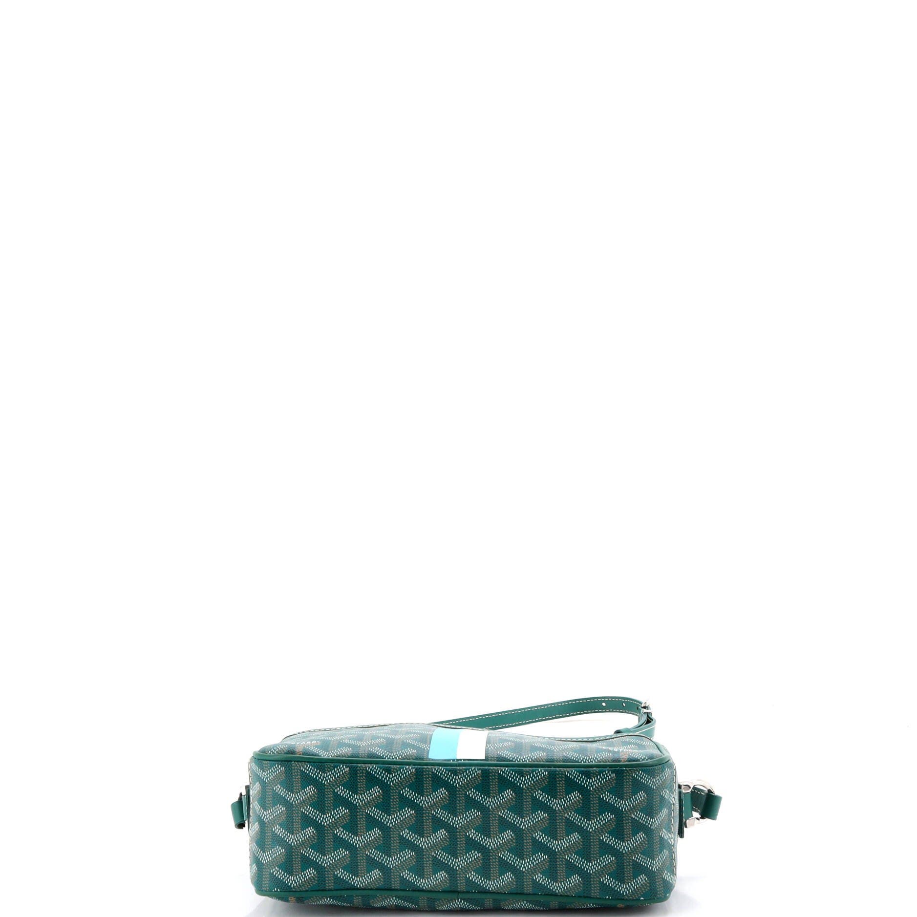 Cap Vert Bag Printed Coated Canvas, Alternate, color, Green