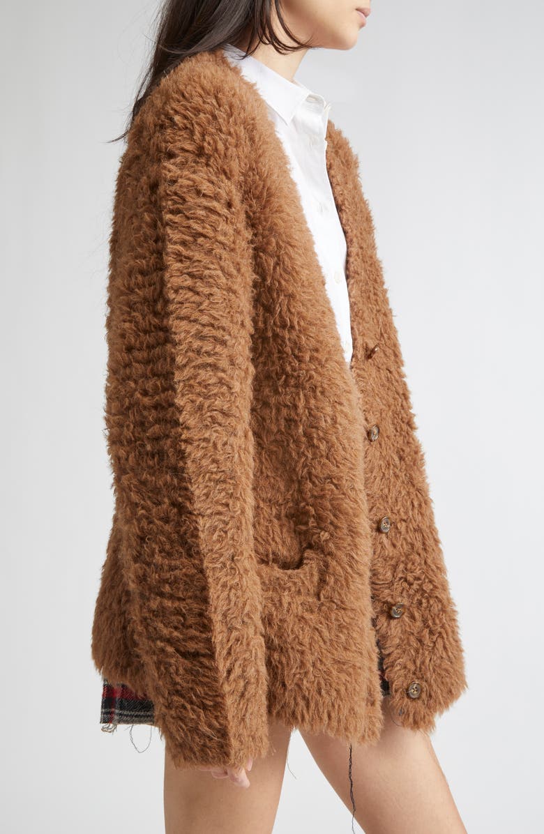 R13 Boyfriend Cardigan, Alternate, color, Brown