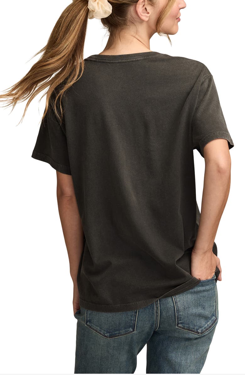 Lucky Brand Rolling Stones Graphic T-Shirt, Alternate, color, Jet Black