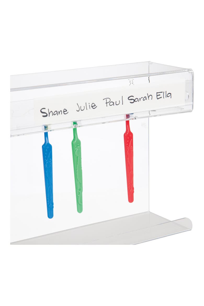 Hygienic Toothbrush Holder for 10 Brushes, Alternate, color, Clear