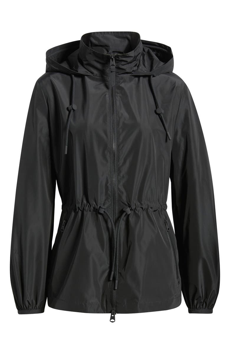Mackage Isha Hooded Rain Jacket, Main, color, Black