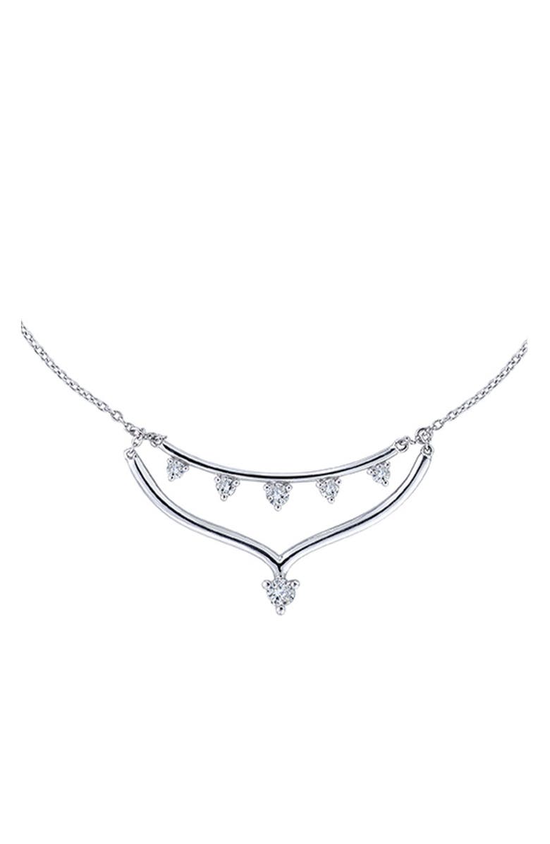Seed2Stone Va-Va V Necklace, Main, color, Silver