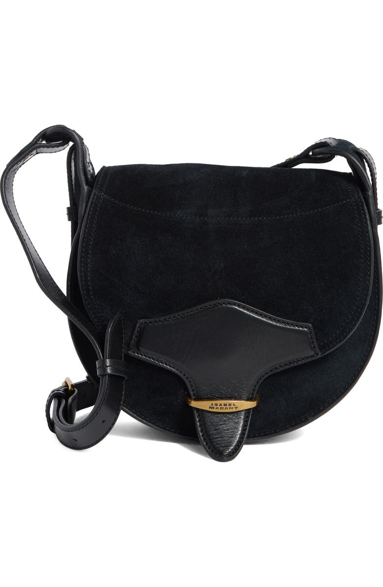 Isabel Marant Botsy Suede Crossbody Bag, Main, color,