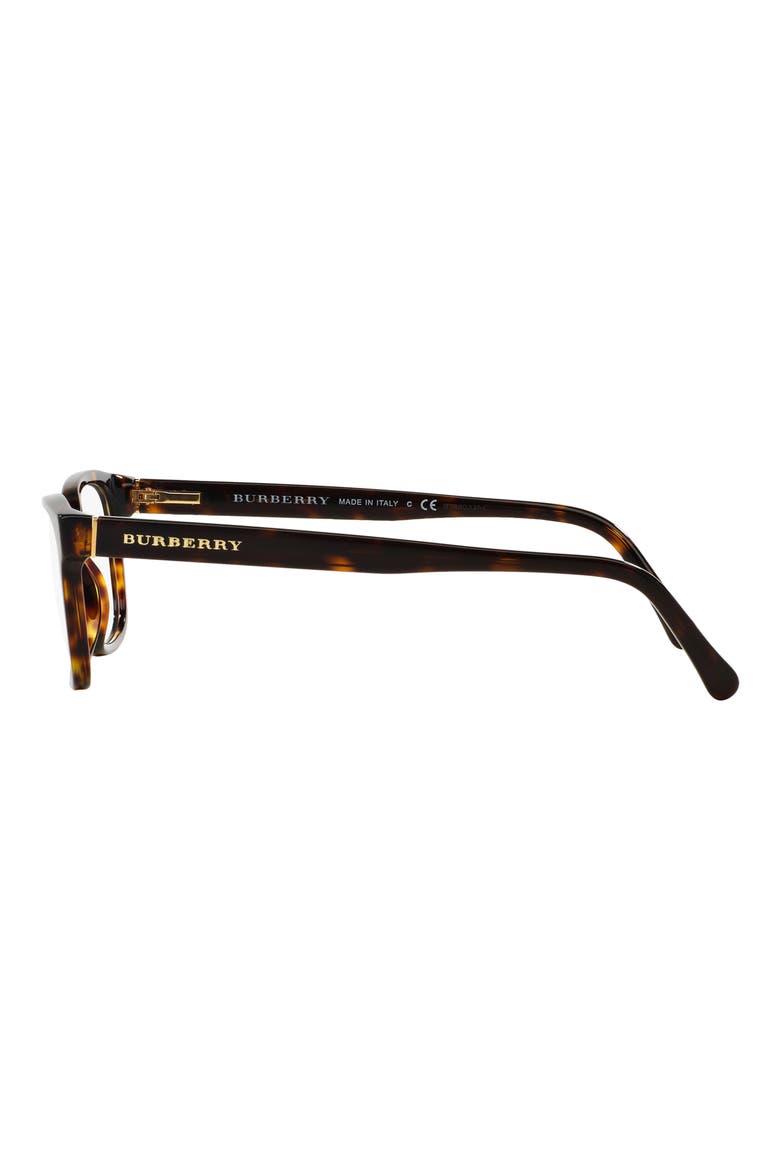 52mm Rectangular Optical Glasses, Alternate, color, DARK HAVANA
