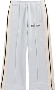 Palm Angels Kids' Lurex Track Wide Leg Pants