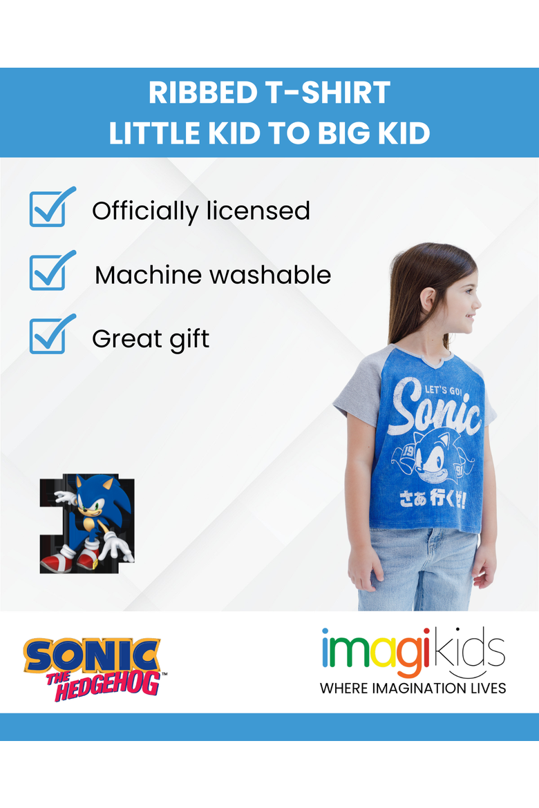 Sonic the Hedgehog Short Sleeve T-Shirt, Alternate, color, Sonic Blue Grey
