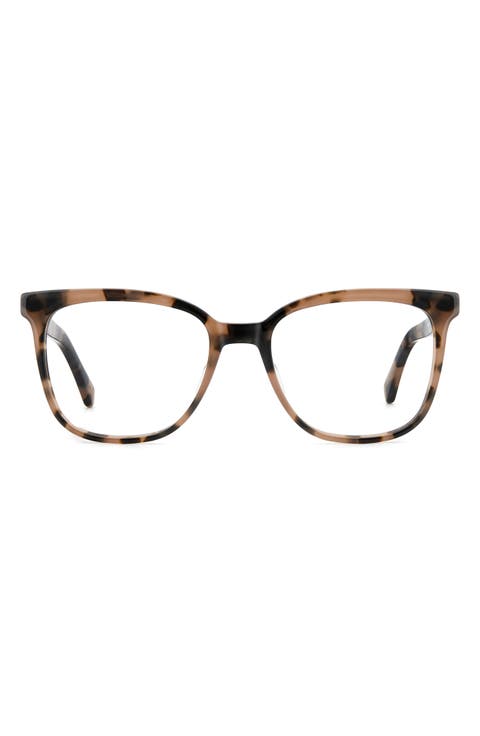 brieana 53mm square reading glasses