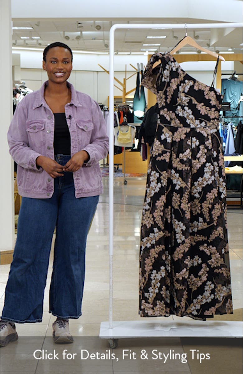 Floral Organza Brocade Ballgown, sales video thumbnail