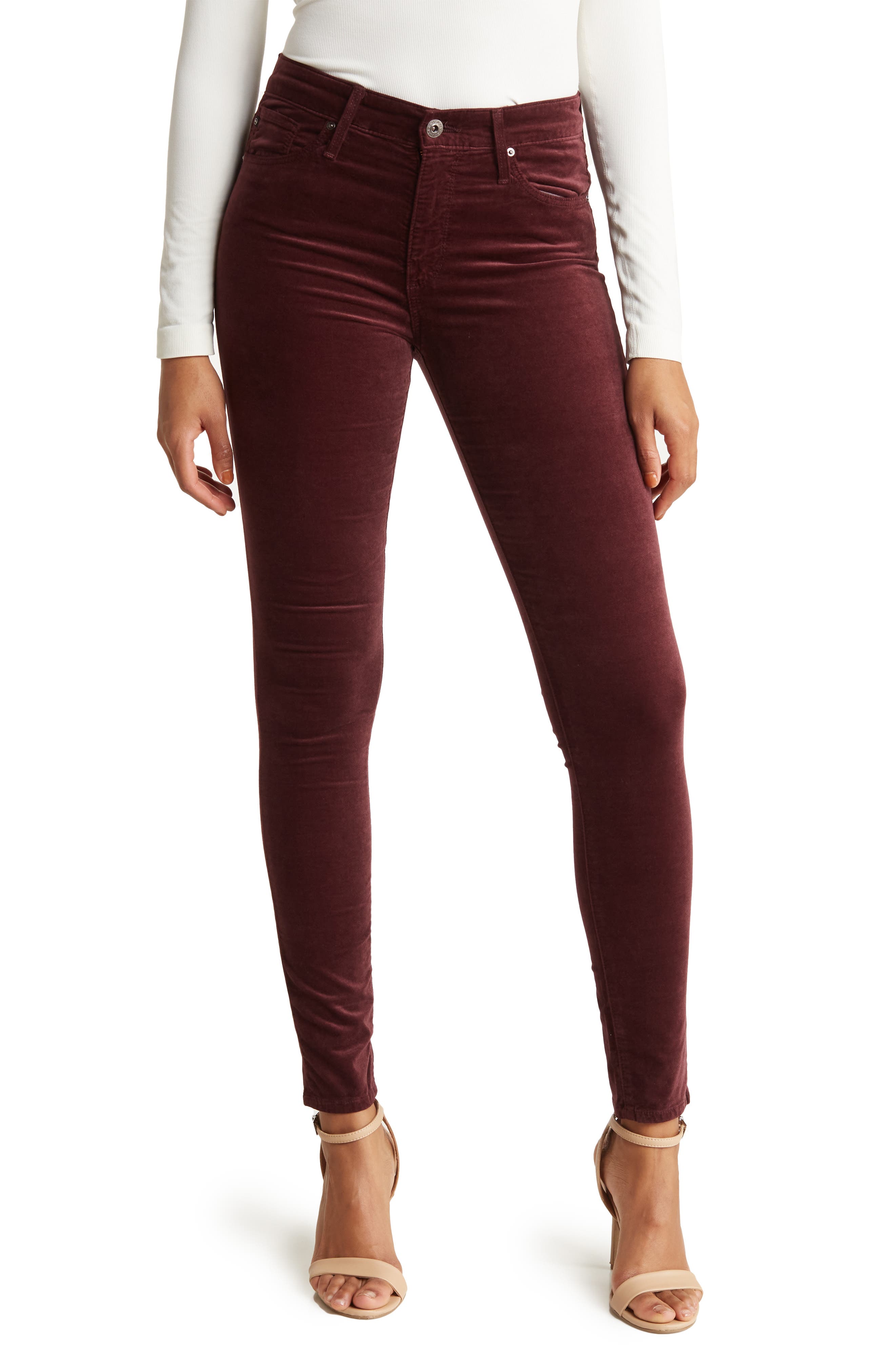 AG Farrah High Rise Skinny Corduroy Jeans (Women) | Nordstrom