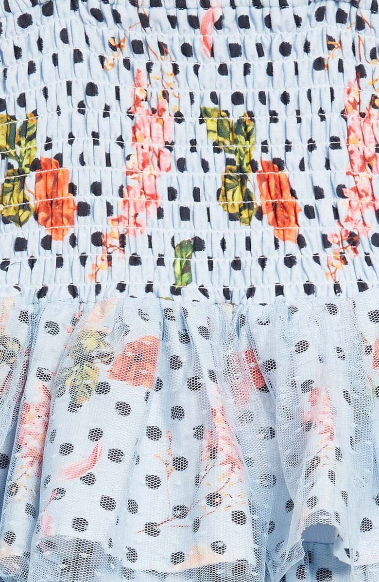 Marchesa Kids' Tiered Polka Dot Dress, Alternate, color,