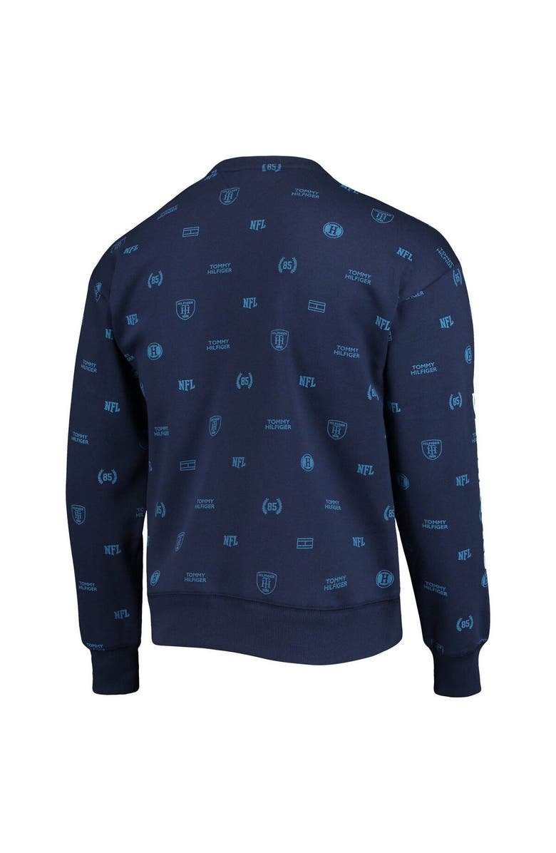 Tommy Hilfiger Men's Tommy Hilfiger College Navy Seattle Seahawks Reid Graphic Pullover Sweatshirt, Alternate, color, Navy