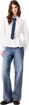 maje Shirt with lace-up back