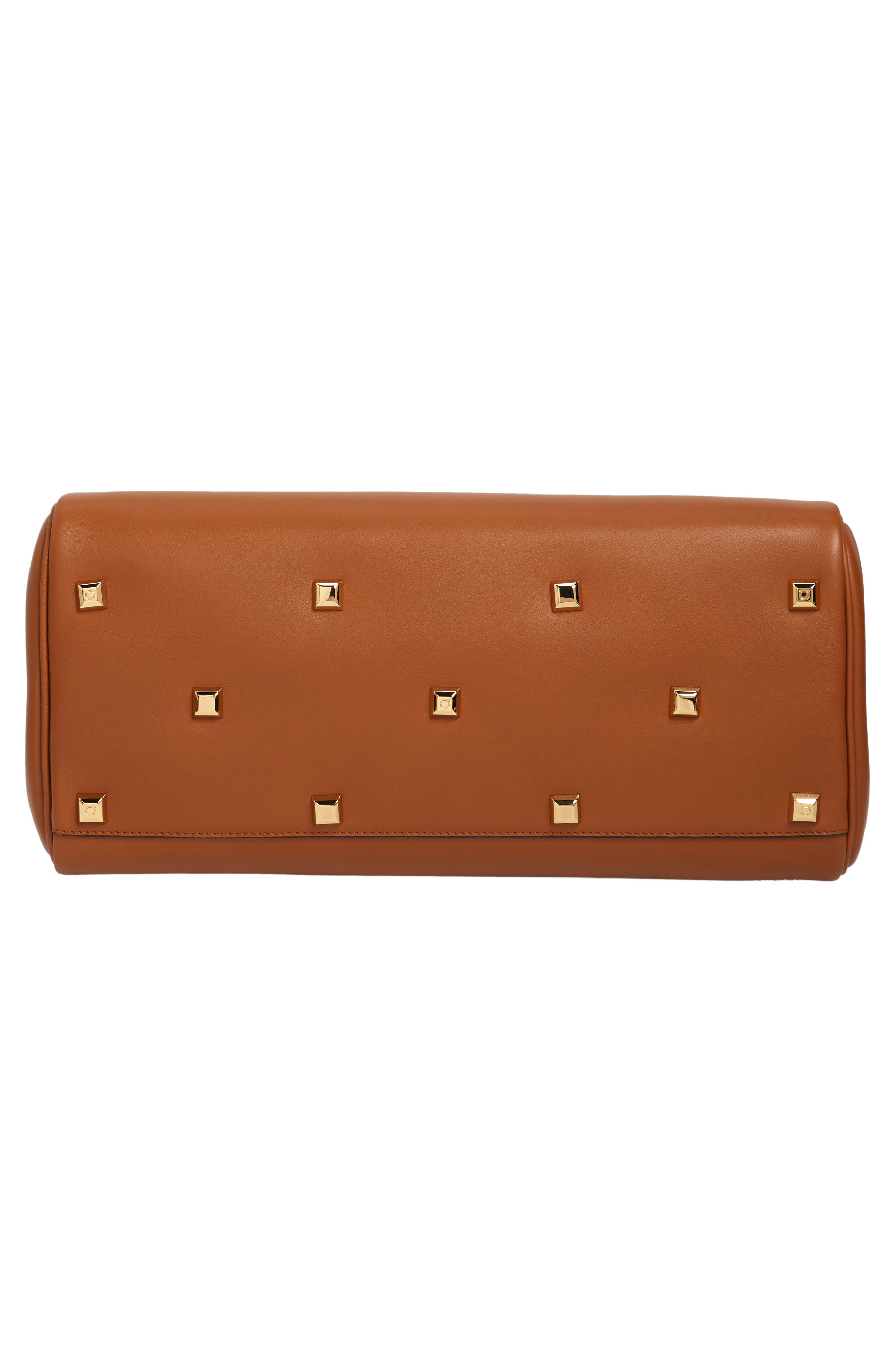 FERRAGAMO Salvatore Ferragamo Medium The Studio Calfskin Leather Top Handle Bag, Alternate, color, 