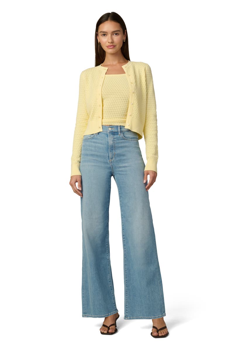 Joe's The Pointelle Dani Cardigan, Alternate, color, Sunshine