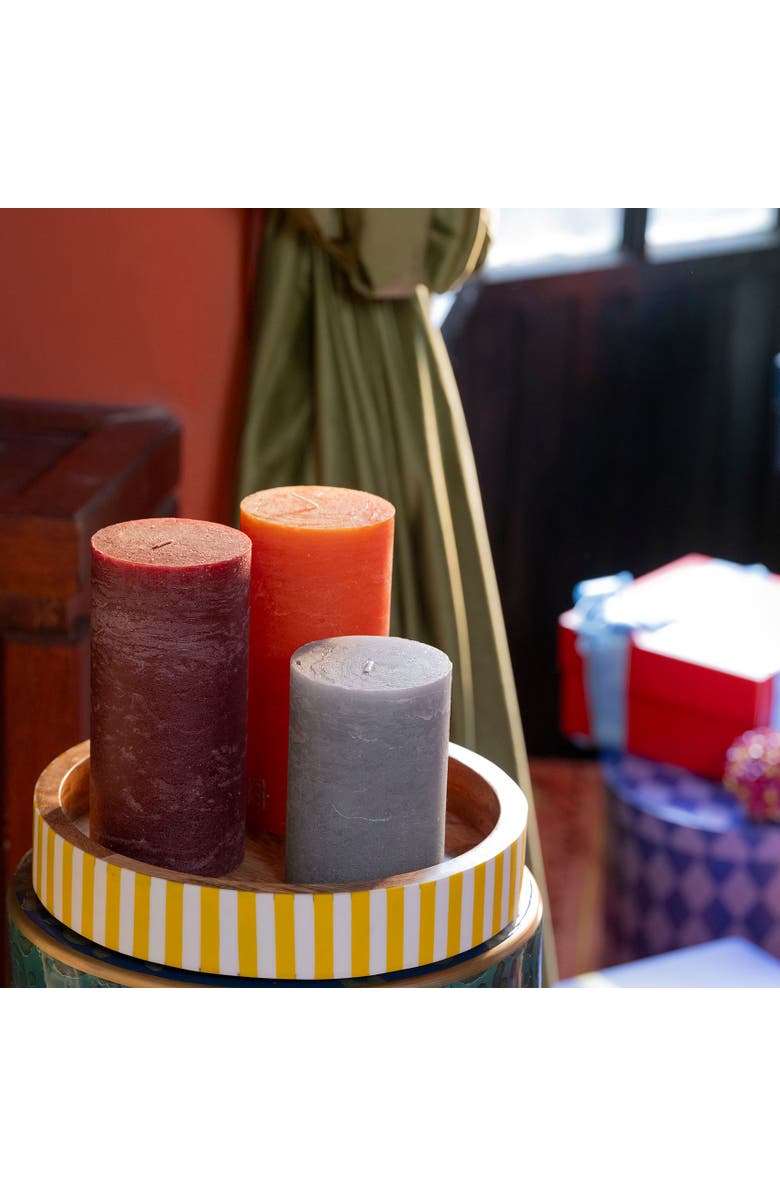 Zsa Zsa Zsu Deurne Pillar Candle 5 in Set of 2, Alternate, color, Brick