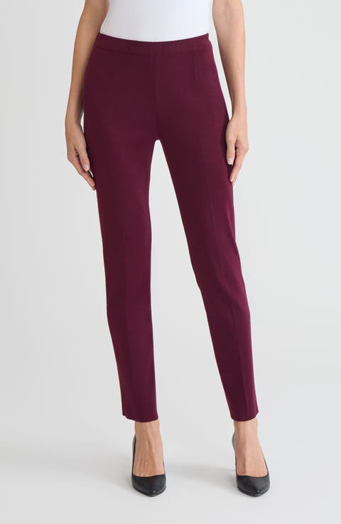 Straight-Leg Knit Pants