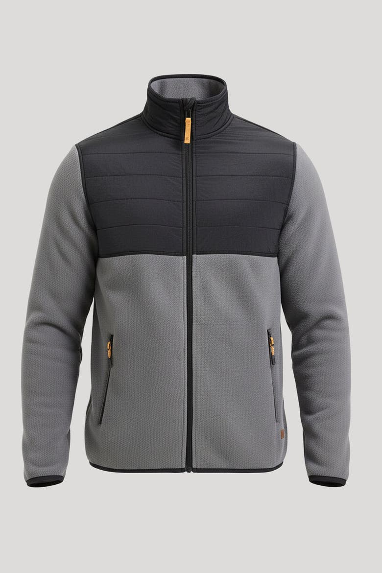 Micro Bonded Fleece Jacket, Main, color, Quiet Shade