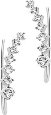 Sterling Forever 14K Gold Plated CZ Crawler Earrings