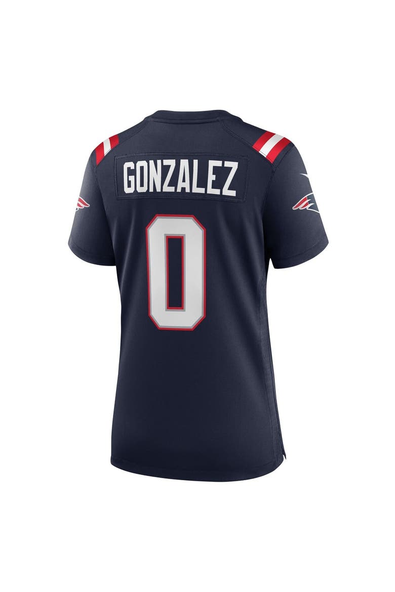 Women's Nike Christian Gonzalez  Navy New England Patriots Team Game Jersey, Alternate, color, Navy