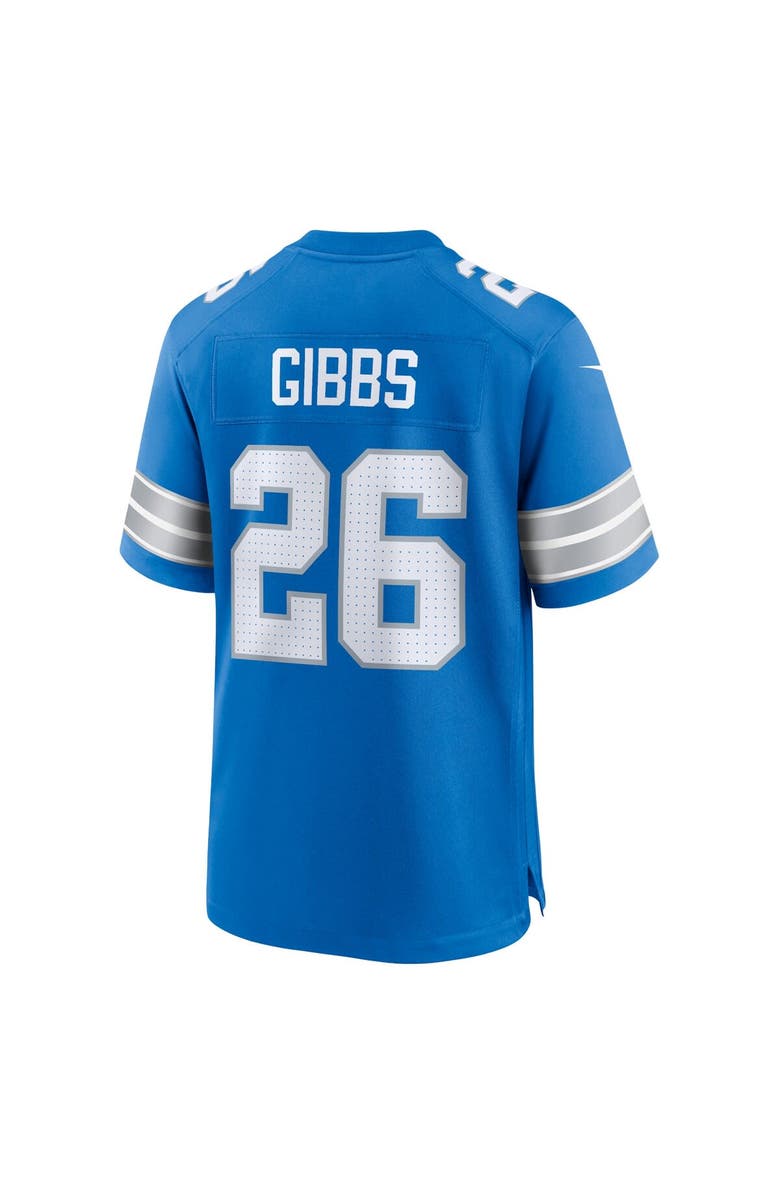 Nike Men's Nike Jahmyr Gibbs Blue Detroit Lions Game Jersey, Alternate, color, 