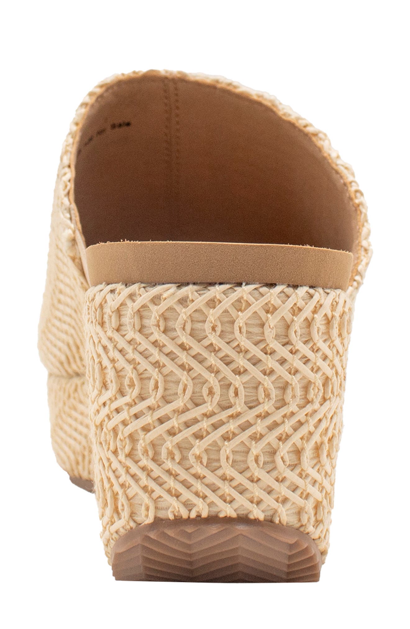 Canteen Water Resistant Raffia Wedge Platform Sandal, Alternate, color, NATURAL
