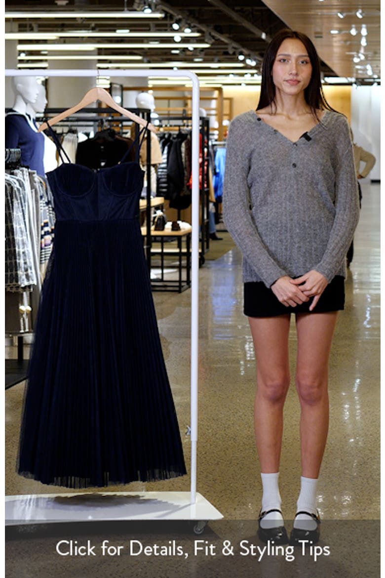 Pleated Cocktail Dress video