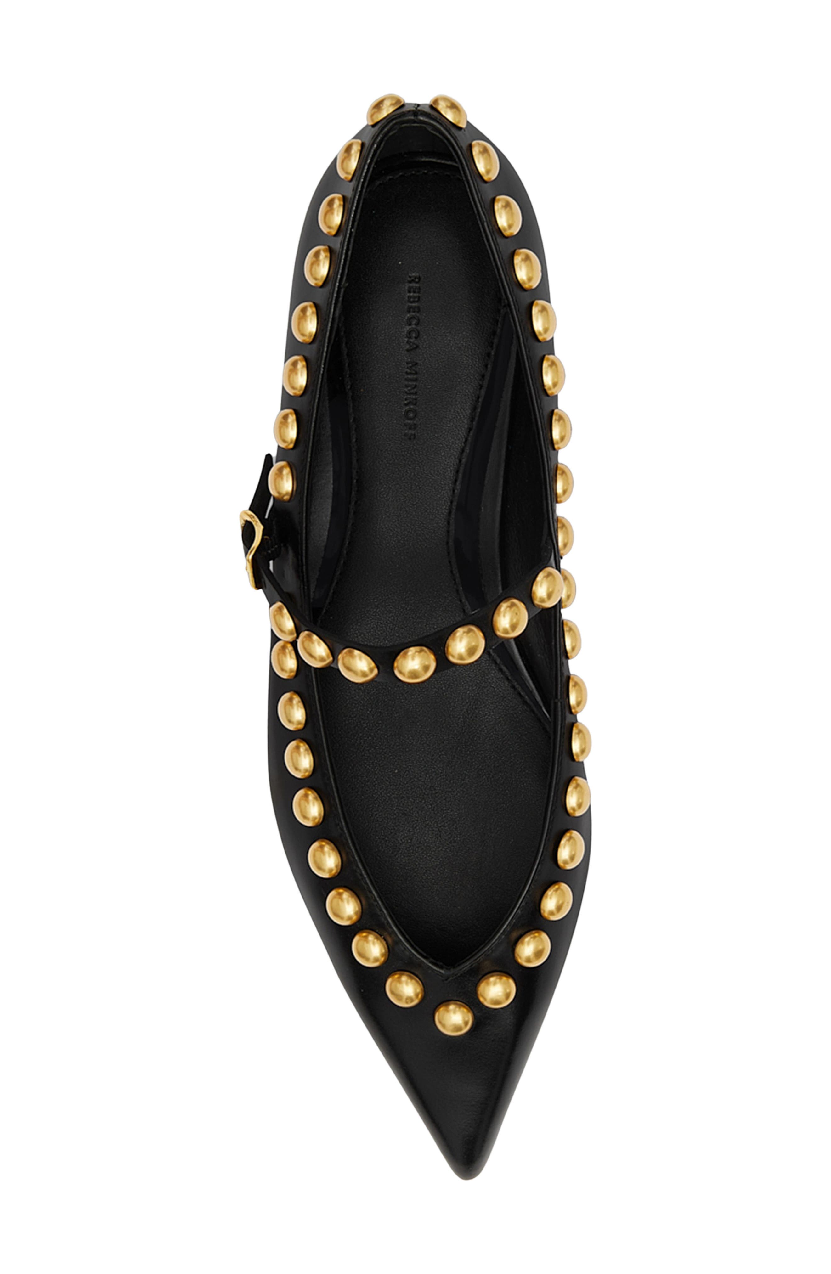 Rebecca Minkoff Milan Studded Mary Jane Flat, Alternate, color, 