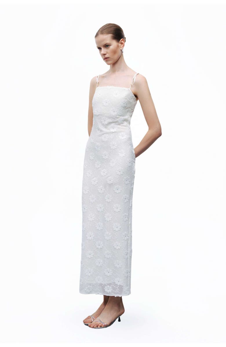 Nocturne Stone Embroidered Dress, Alternate, color, 