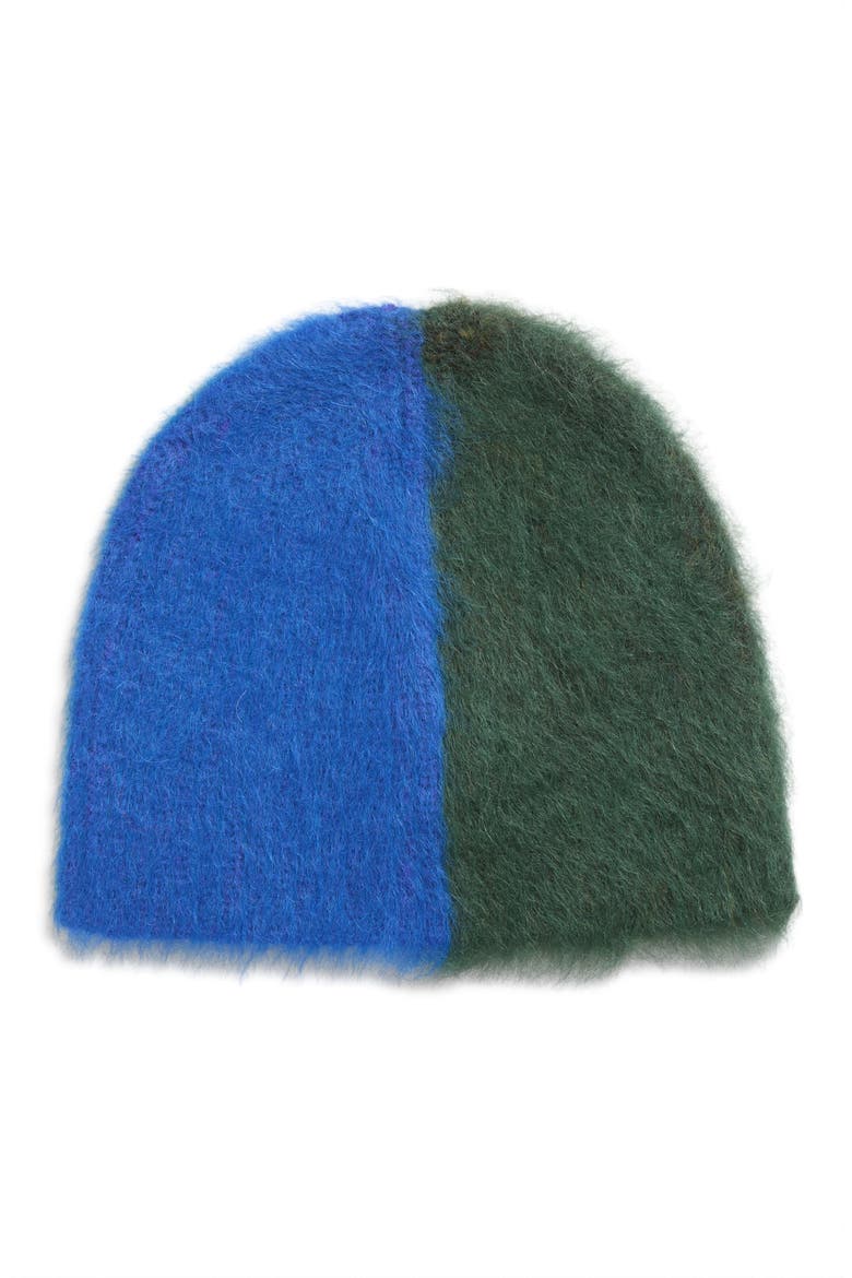 Yaya Brushed Colorblock One of a Kind Beanie, Alternate, color, BLUE/ GREEN