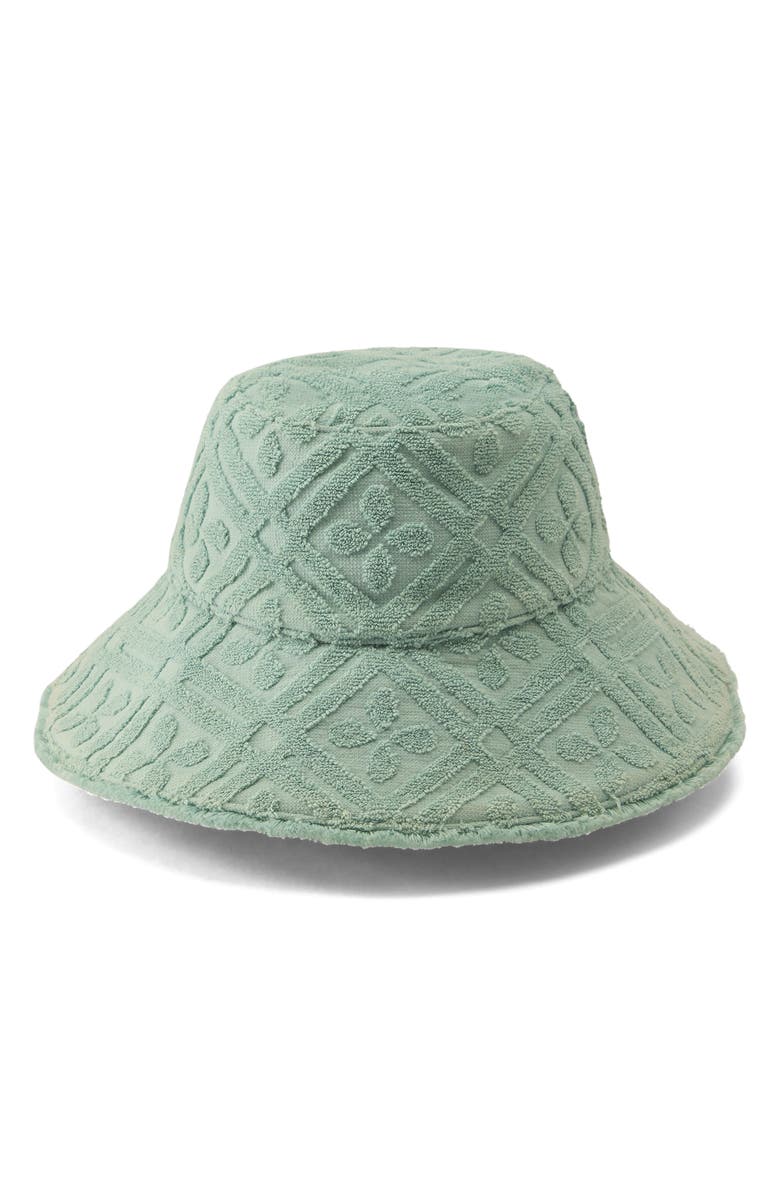 Helen Kaminski Cintia Cotton Terrycloth Bucket Hat, Alternate, color,
