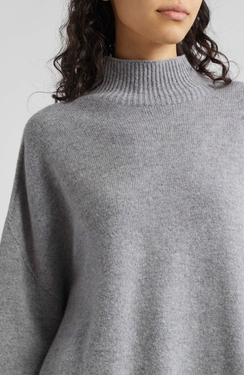 Emporio Armani Oversize Wool & Cashmere Turtleneck Sweater, Alternate, color, 