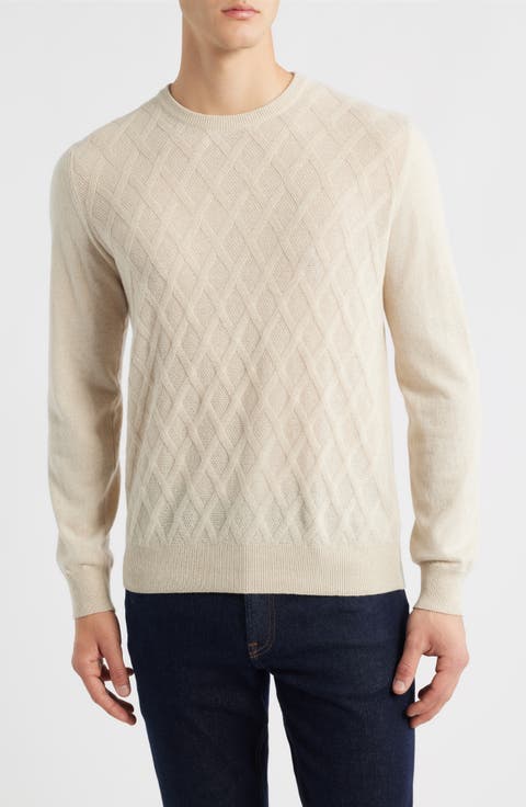 Geo Regular Fit Wool & Cashmere Sweater