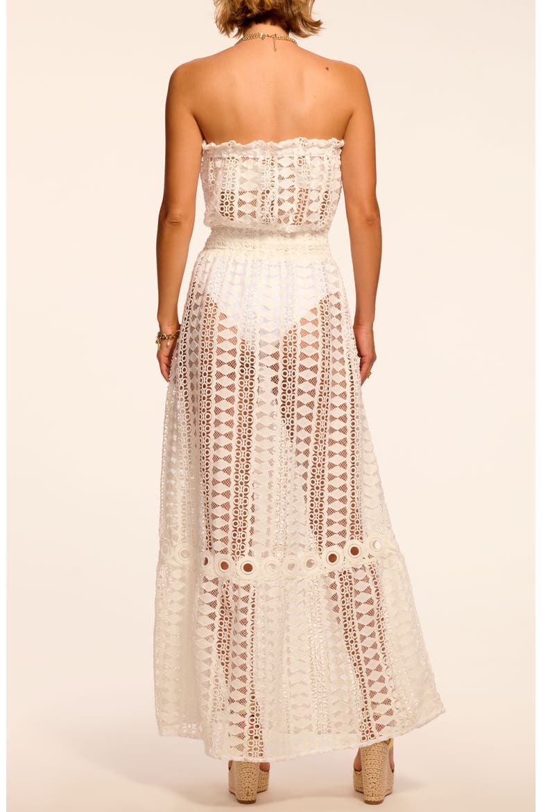 Henrietta Strapless Sheer Cover-Up Dress, Alternate, color, WHITE COTTON