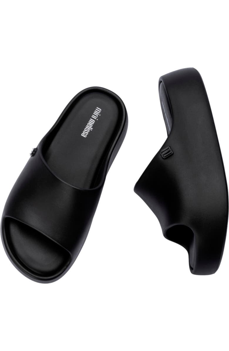 Mini Melissa Kids' Free Platform Slide Sandal, Alternate, color, Black