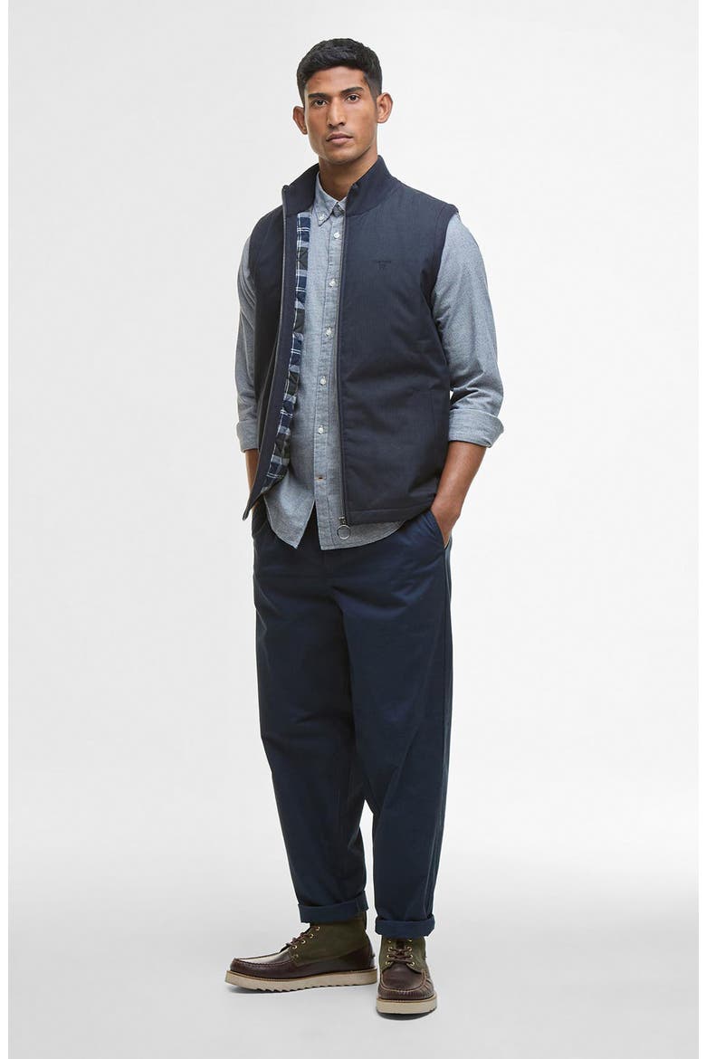 Dryburn Mixed Media Vest, Alternate, color, NAVY