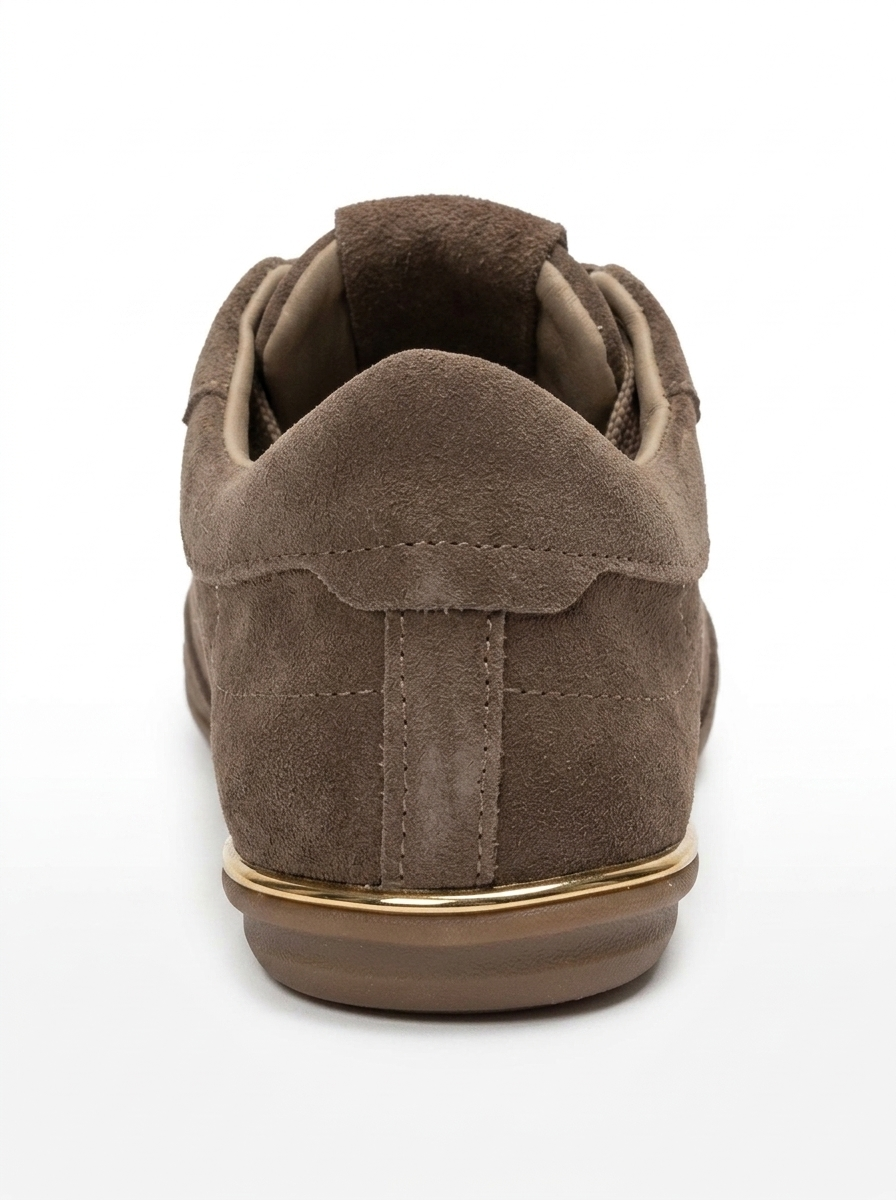 Anderson Leather Tassel Sneaker, Alternate, color, Mink Suede