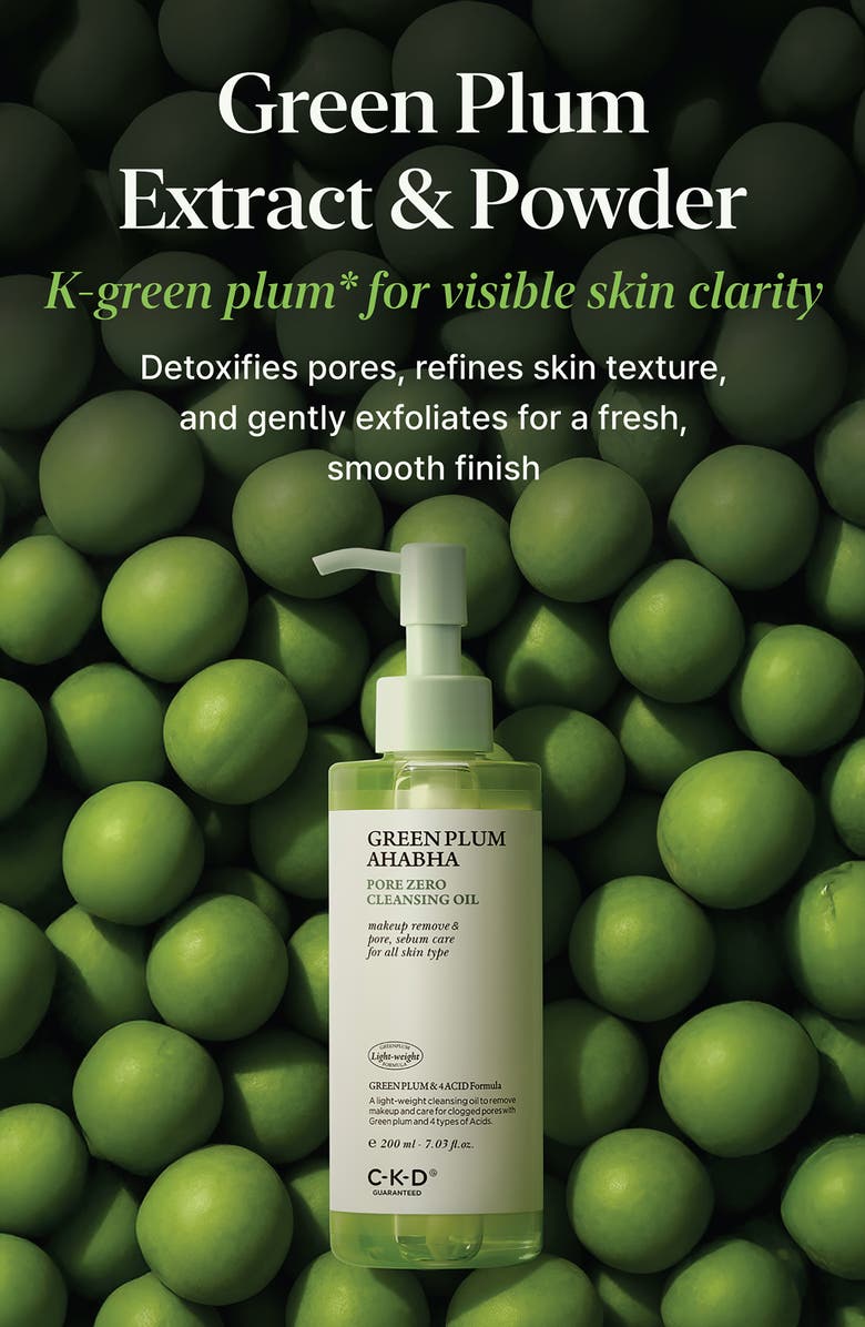CKD Green Plum AHA/BHA Pore Zero Cleansing Oil, Alternate, color, 