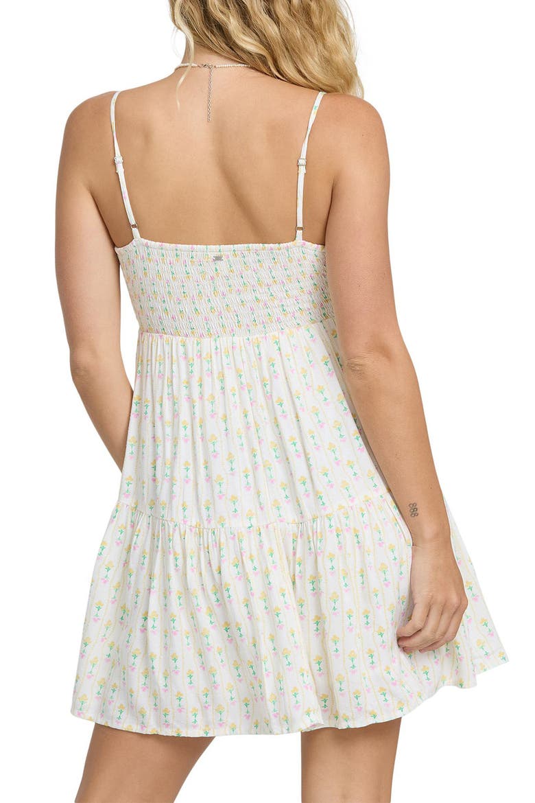 Prairie Days Floral Minidress, Alternate, color, SALT CRYSTAL