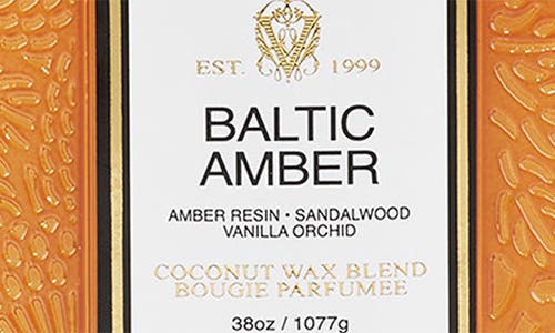 Voluspa Baltic Amber Three-wick Hearth Candle In Brown