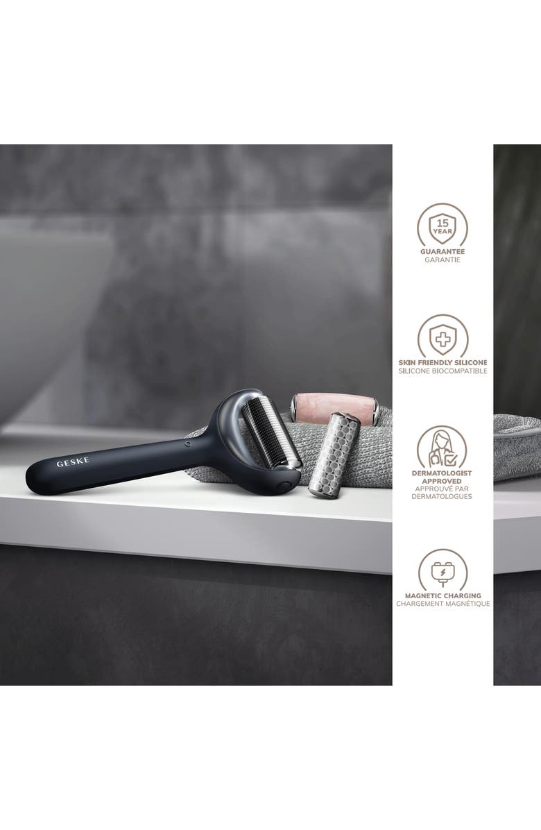 GESKE SmartAppGuided MicroNeedle Face & Body Roller | 9 in 1, Alternate, color, Black