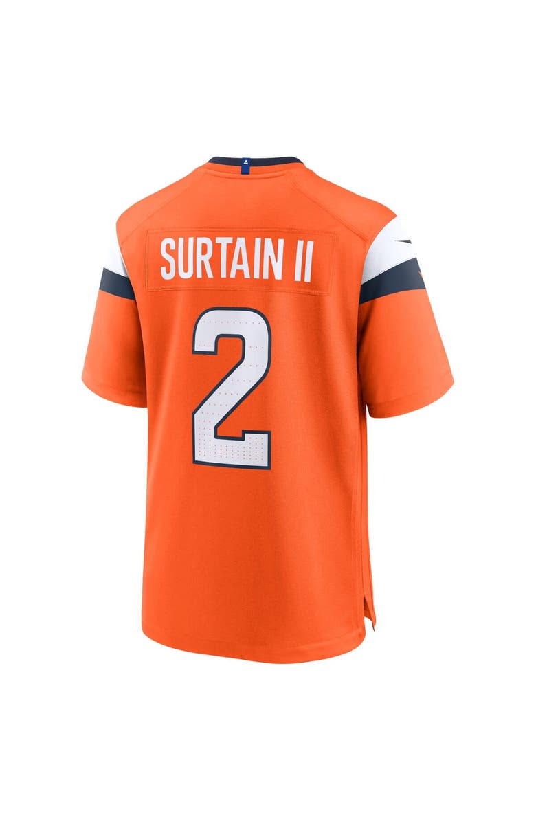 Nike Men's Nike Patrick Surtain II Orange Denver Broncos Mile High Collection Game Jersey, Alternate, color, Orange