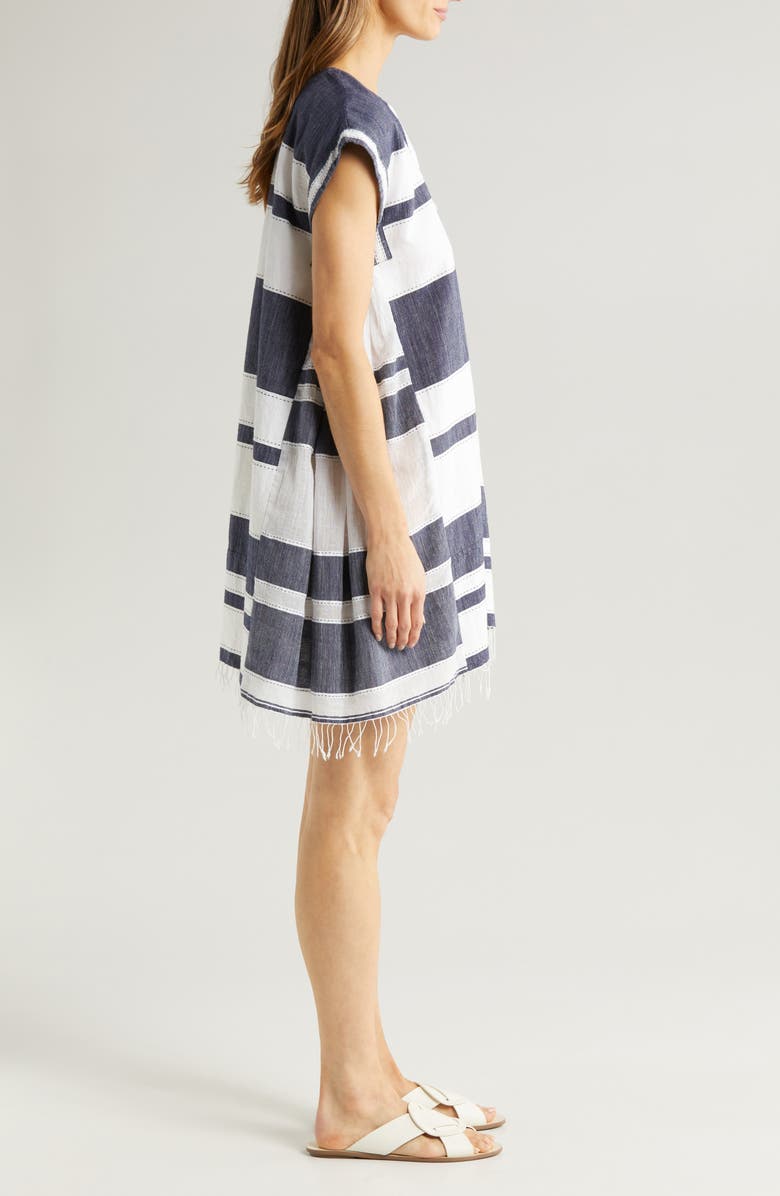 lemlem Elina Cotton Cover-Up Caftan, Alternate, color,