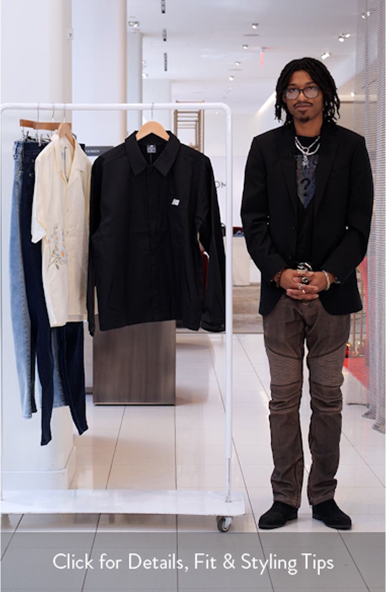 Water Repellent Cotton Blend Twill Coach's Jacket, sales video thumbnail