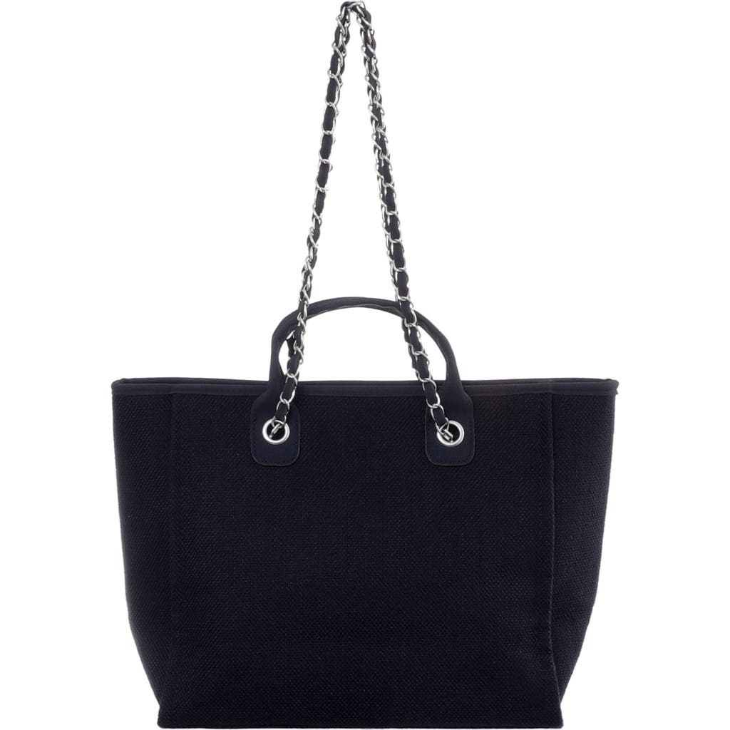 Adornia Chain Oversized Tote in Black at Nordstrom Rack