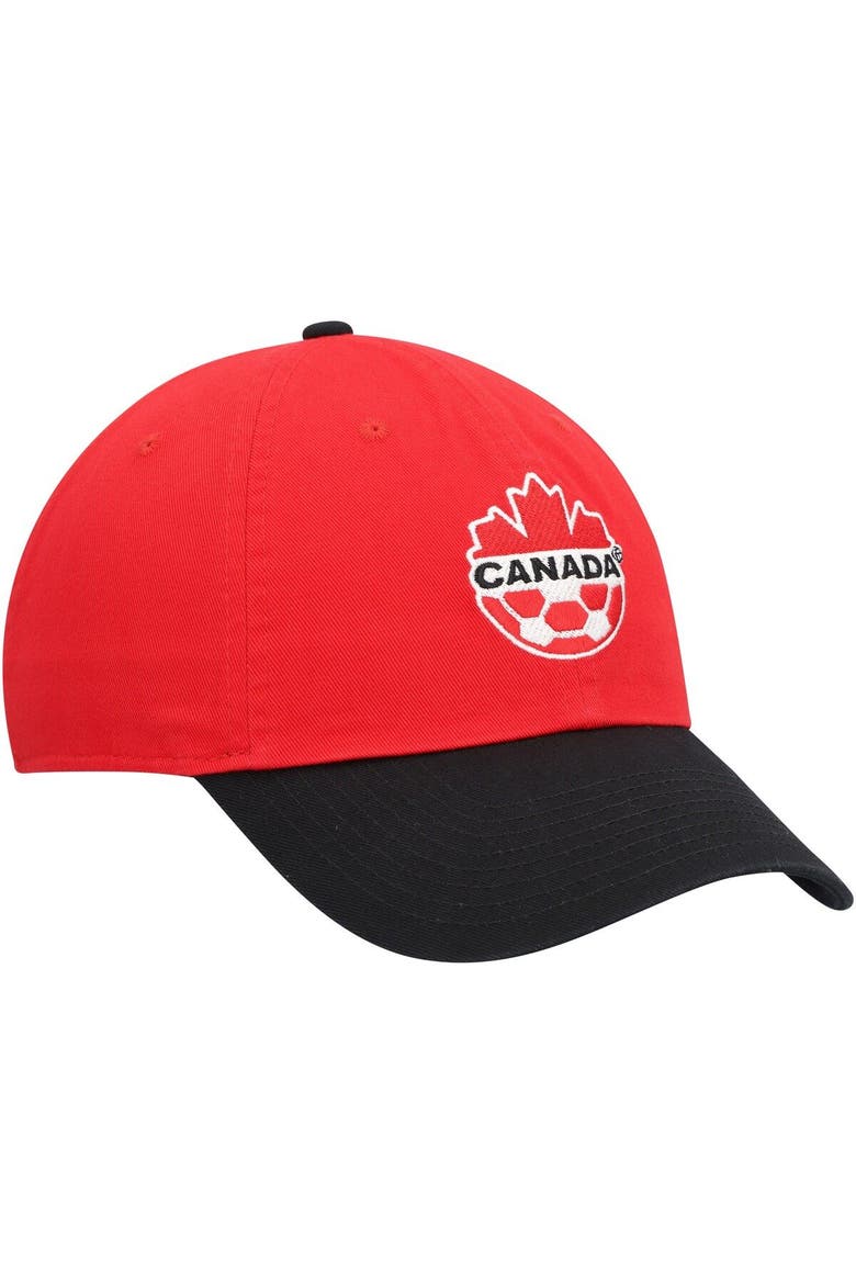 Men's Nike Red/Charcoal Canada Soccer Campus Adjustable Hat, Alternate, color, Red