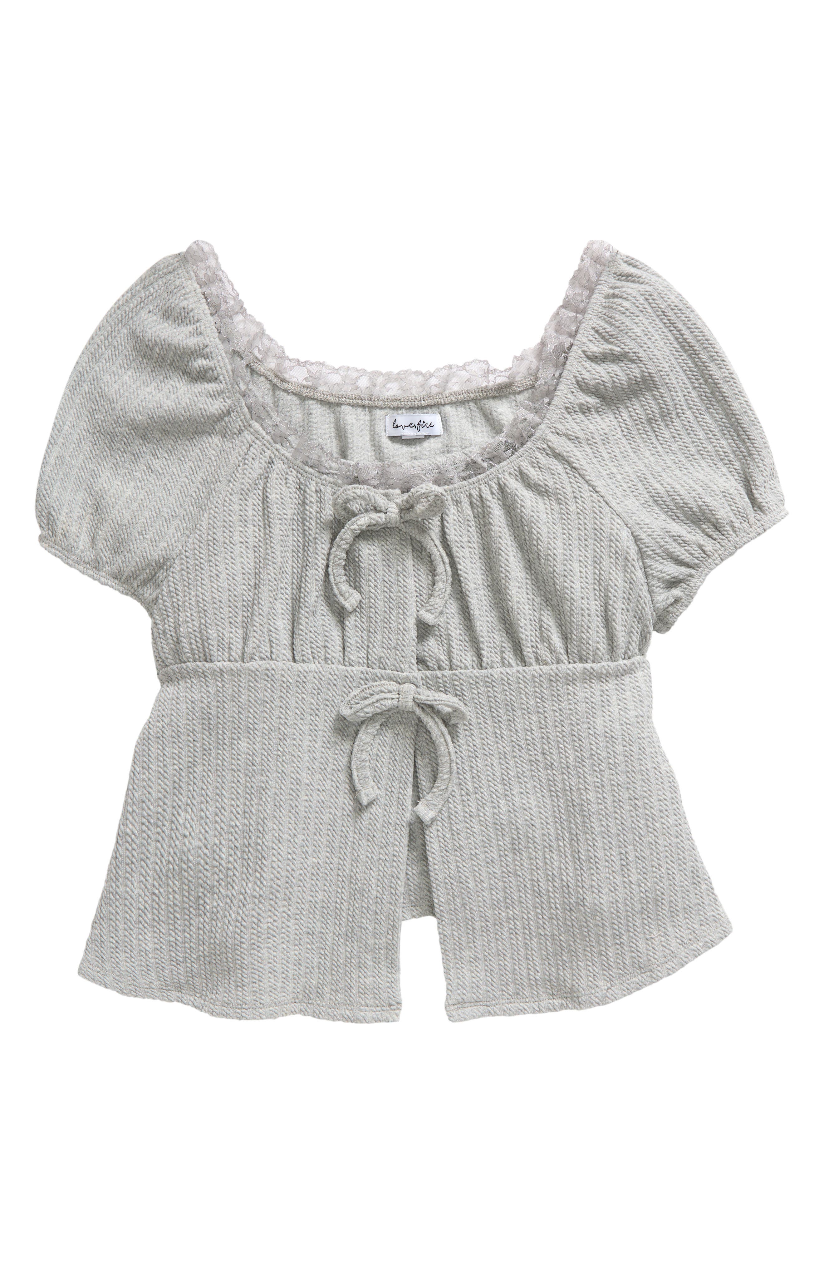 Love, Fire Kids' Flyaway Knit Top & Camisole