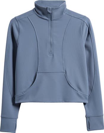 X-girl】VELOUR Half zip top