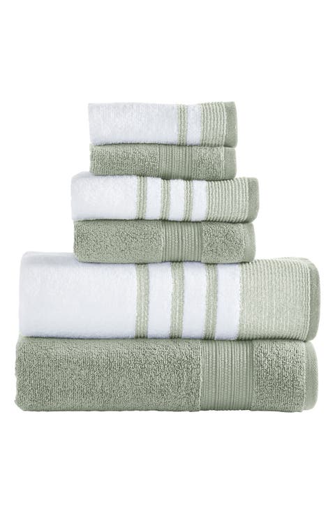 6-Piece Quick Drying Towel Set