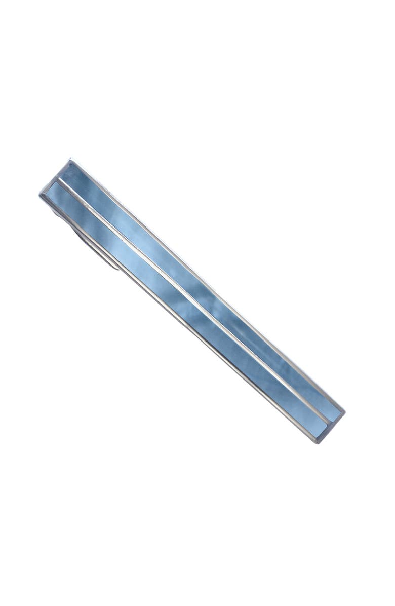 Link Up Blue Mother Of Pearl Tie Bar, Main, color, Blue